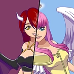 Angel or Demon Avatar Dress Up Game