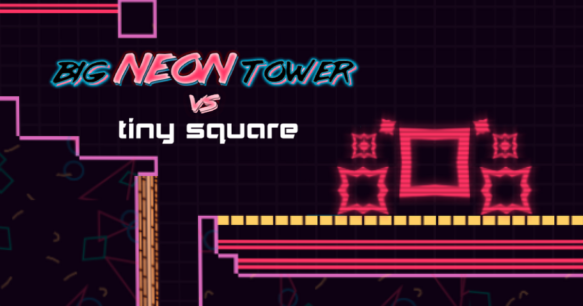Big Neon Tower vs Tiny Square Jeu en Ligne Gratuit