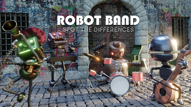 Robot Band: Find the Differences