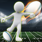 Stickman Rugby Run and Kick