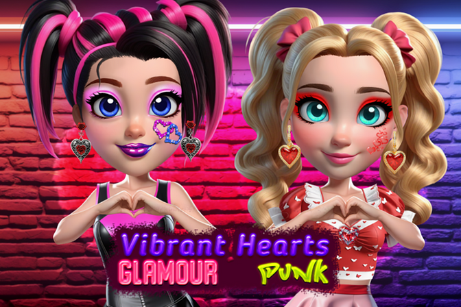 Vibrant Hearts: Glamour vs Punk