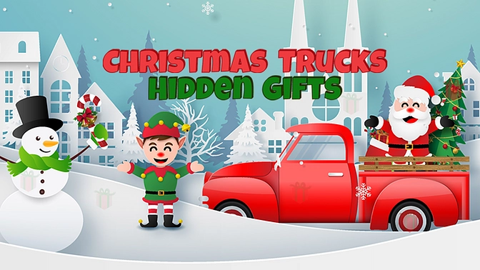 Christmas Trucks Hidden Gifts