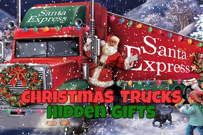 Christmas Trucks Hidden Gifts